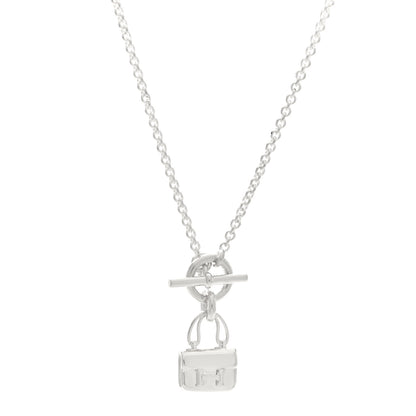 Hermes Sterling Silver Constance Amulettes Pendant Necklace 1 of 5
