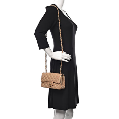 Chanel Metallic Caviar Quilted Mini Rectangular Flap Bronze 2 of 12