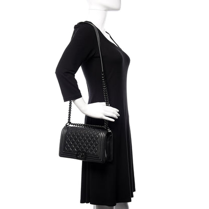 Chanel Caviar Quilted Medium Boy Flap So Black 2 of 11