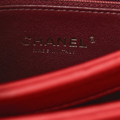 Chanel Lambskin Quilted Small Trendy CC Flap Dual Handle Bag Red 7 of 13
