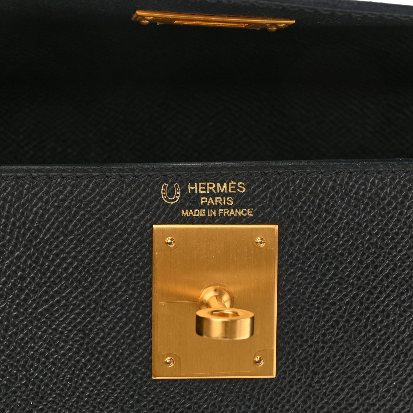 Epsom Horseshoe Vesro Kelly Sellier 28 Black Tabac Camel