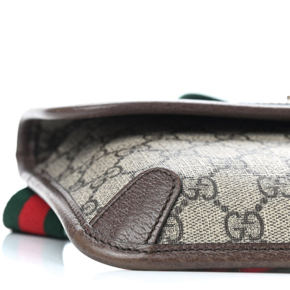 Gucci GG Supreme Monogram Neo Vintage Web Belt Bag Brown 6 of 9