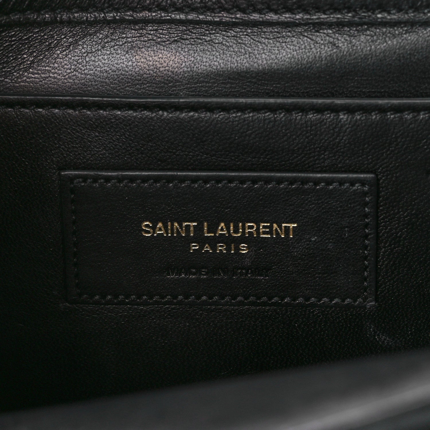 Saint Laurent Suede Medium Classic Monogram Kate Satchel Black 7 of 11