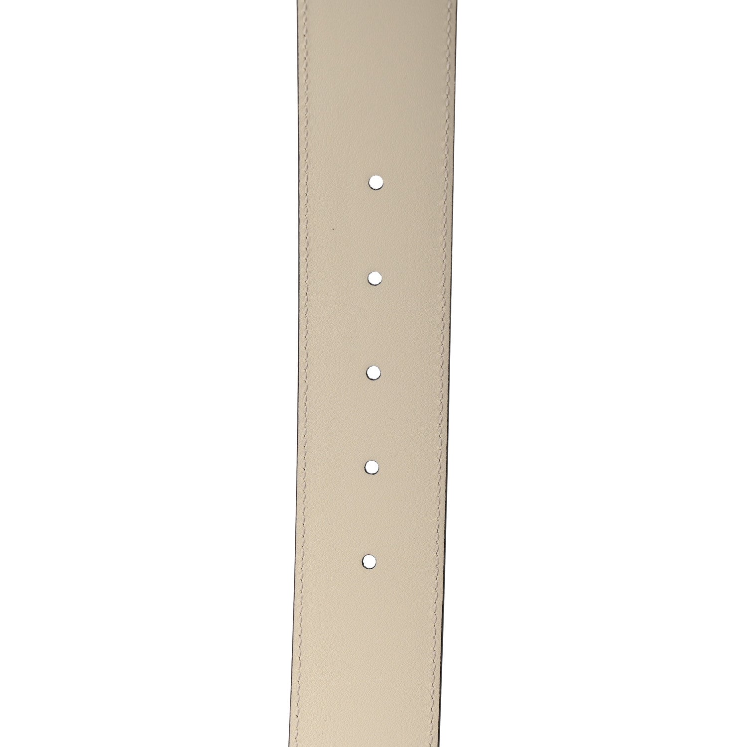 Gucci Azalea Calfskin Enamel Monochrome Double G 40mm Belt 85 34 Mystic White 4 of 6