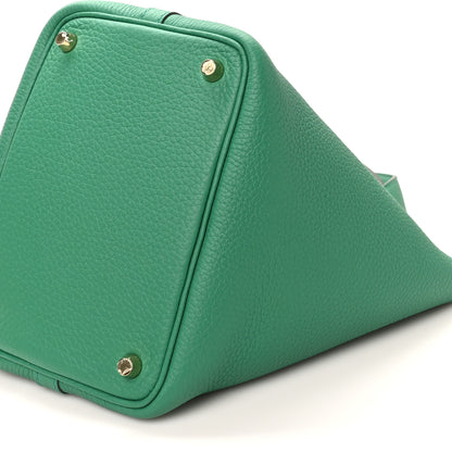 Hermes Taurillon Clemence Picotin Lock 18 Vert Vertigo 10 of 10