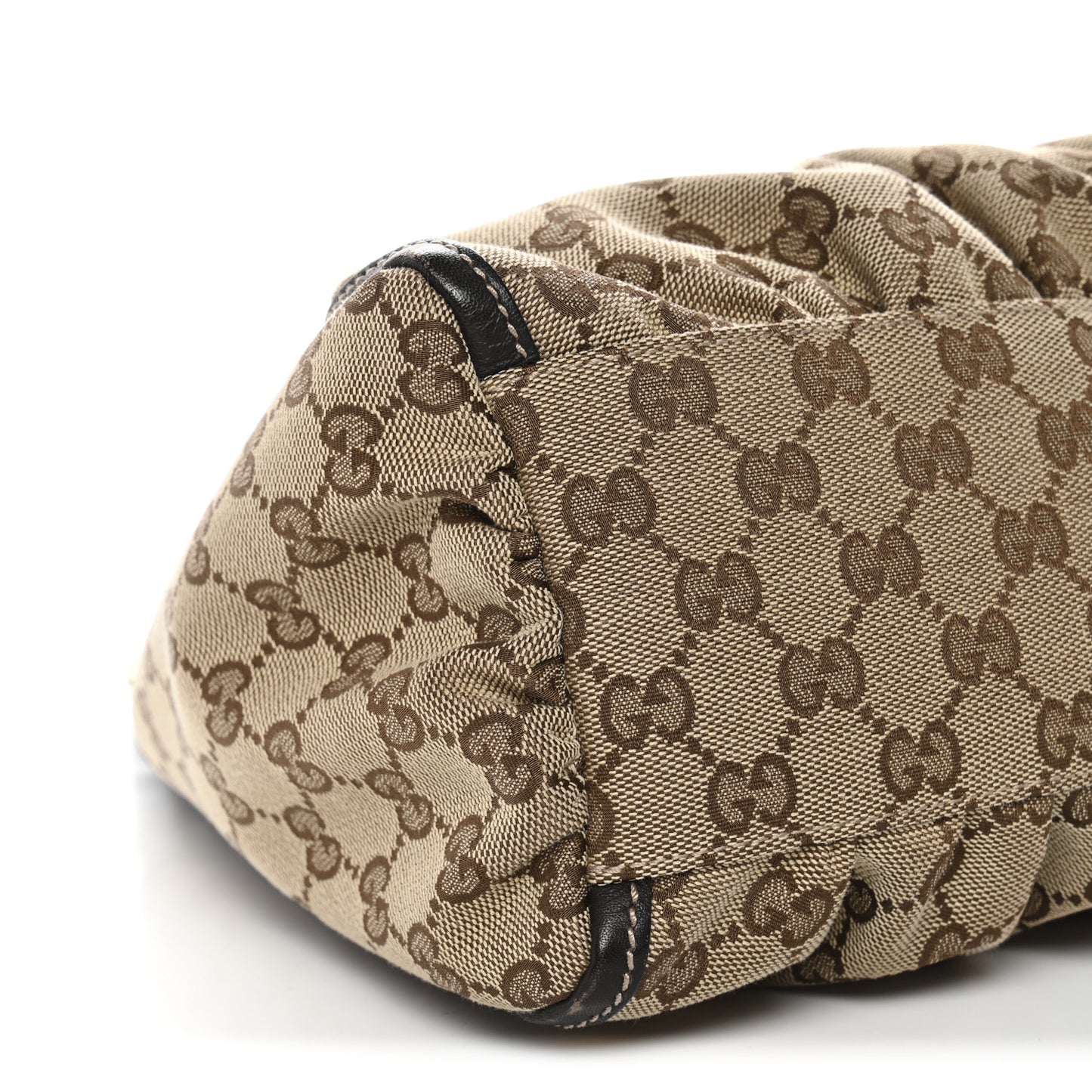 Monogram Medium D Gold Ring Hobo Dark Brown