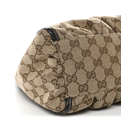 Gucci Monogram Medium D Gold Ring Hobo Dark Brown 9 of 13