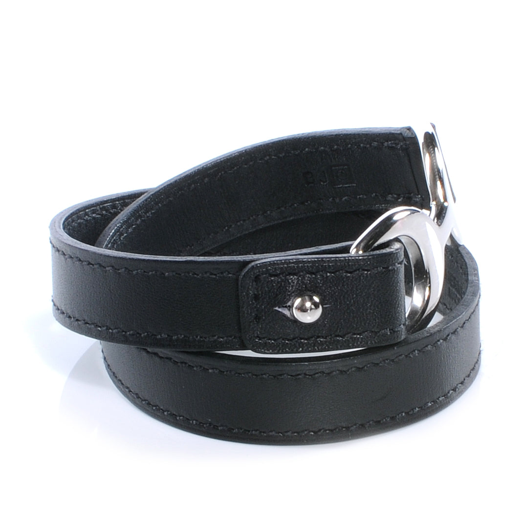 Chamonix Baby Pavane Double Tour Bracelet Small Black