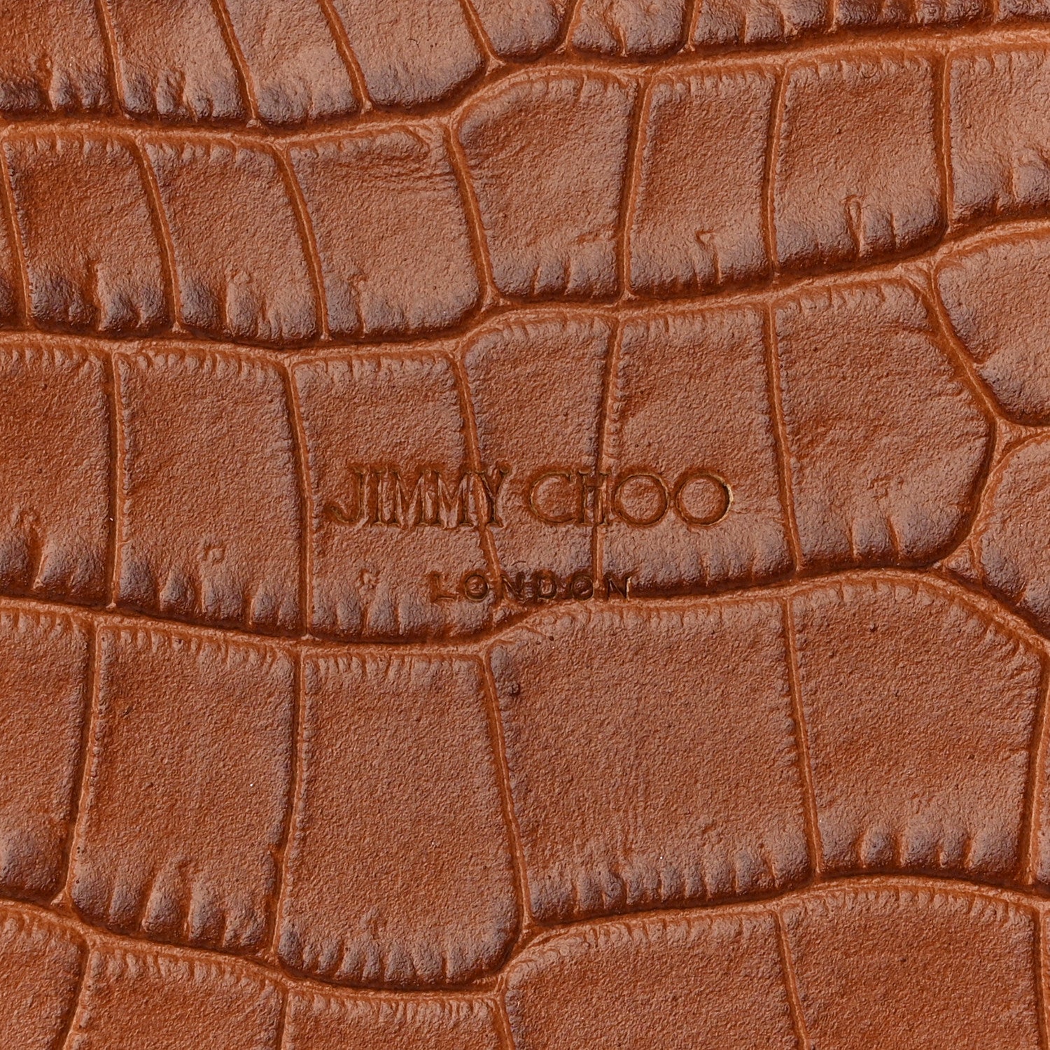 Jimmy Choo Calfskin Crocodile Embossed Nine2Five East West Tote Dark Tan 7 of 11