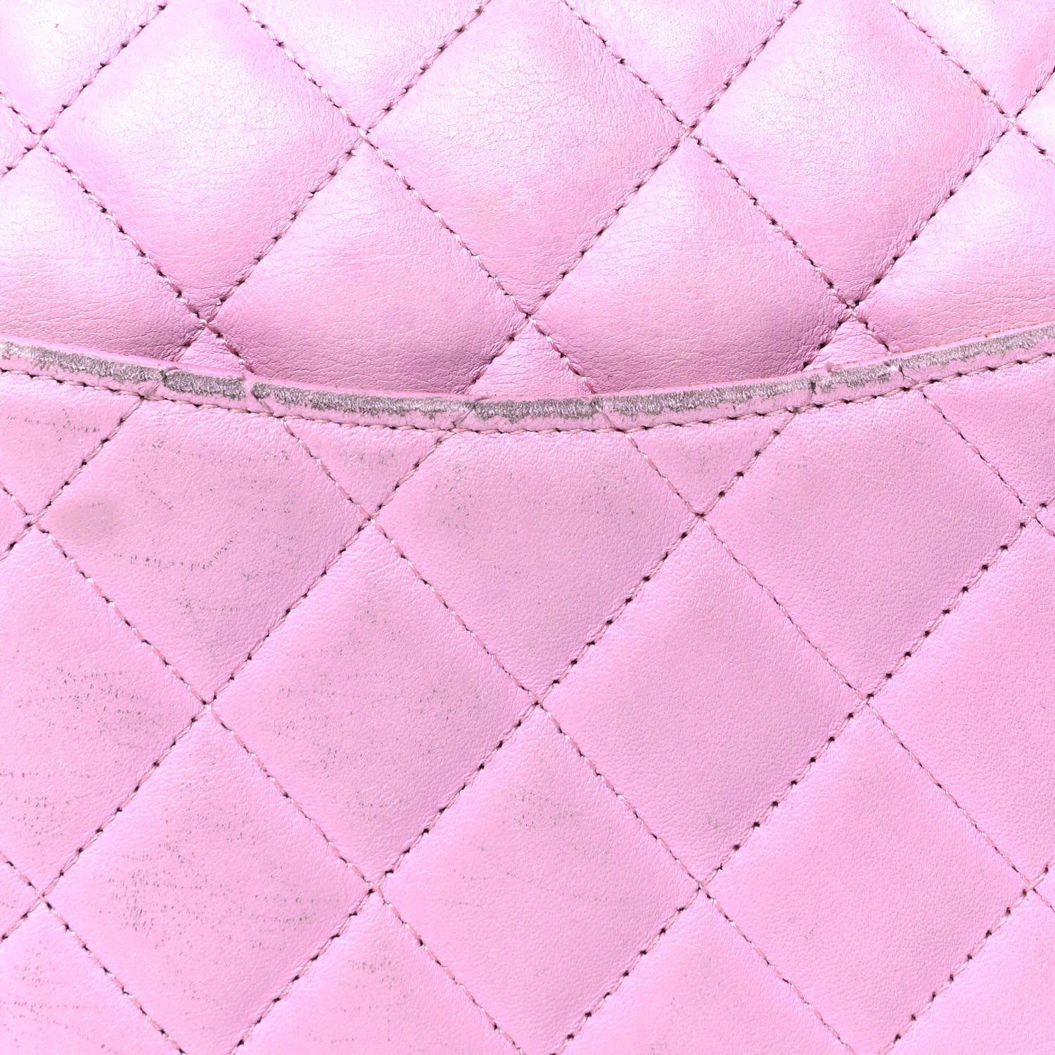 Chanel Calfskin Quilted Large Cambon Bowler Pink Black 7 of 9