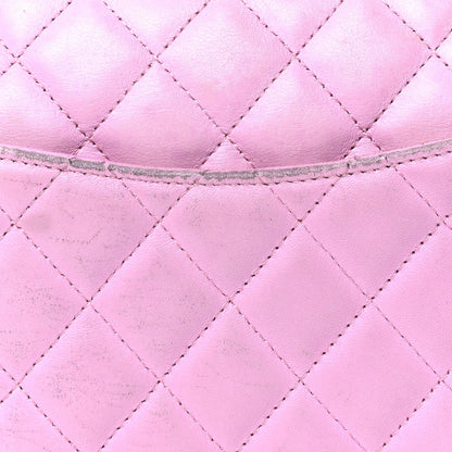Chanel Calfskin Quilted Large Cambon Bowler Pink Black 7 of 9