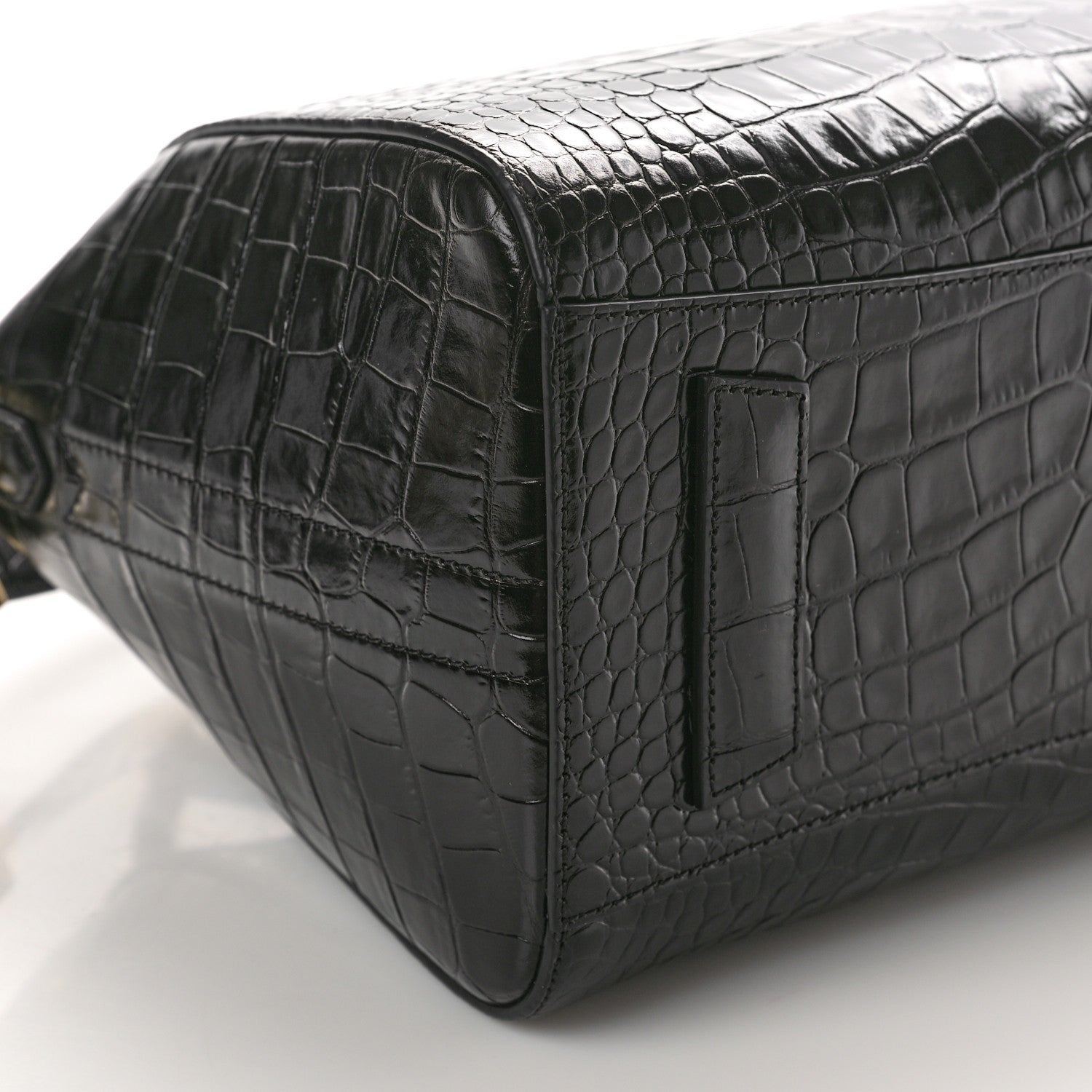 Givenchy Calfskin Crocodile Embossed Small Antigona Black 9 of 10