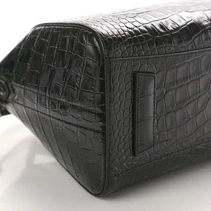Givenchy Calfskin Crocodile Embossed Small Antigona Black 9 of 10
