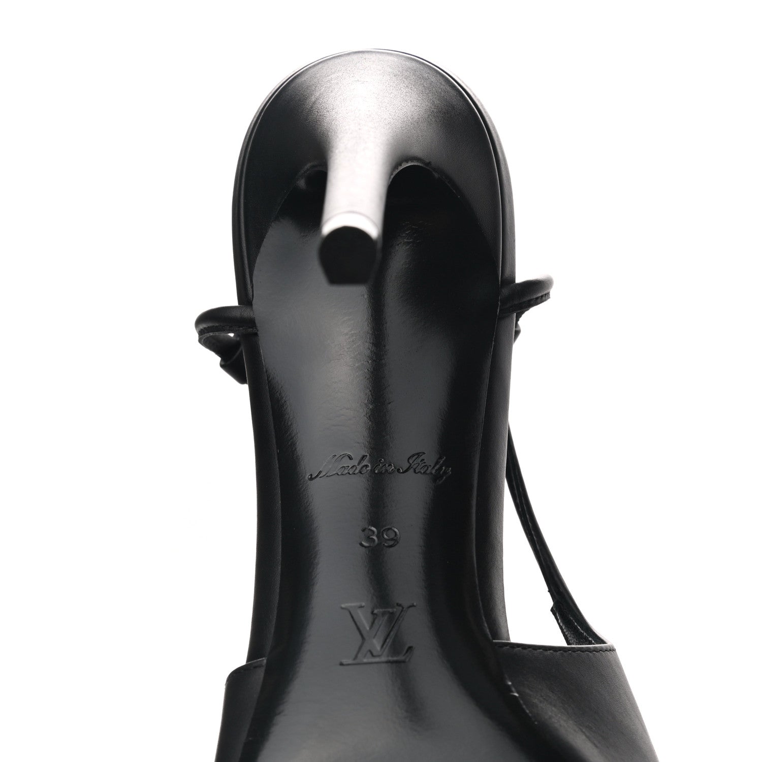 Louis Vuitton Calfskin Urban Twist Slingback Pumps 39 Black 8 of 8