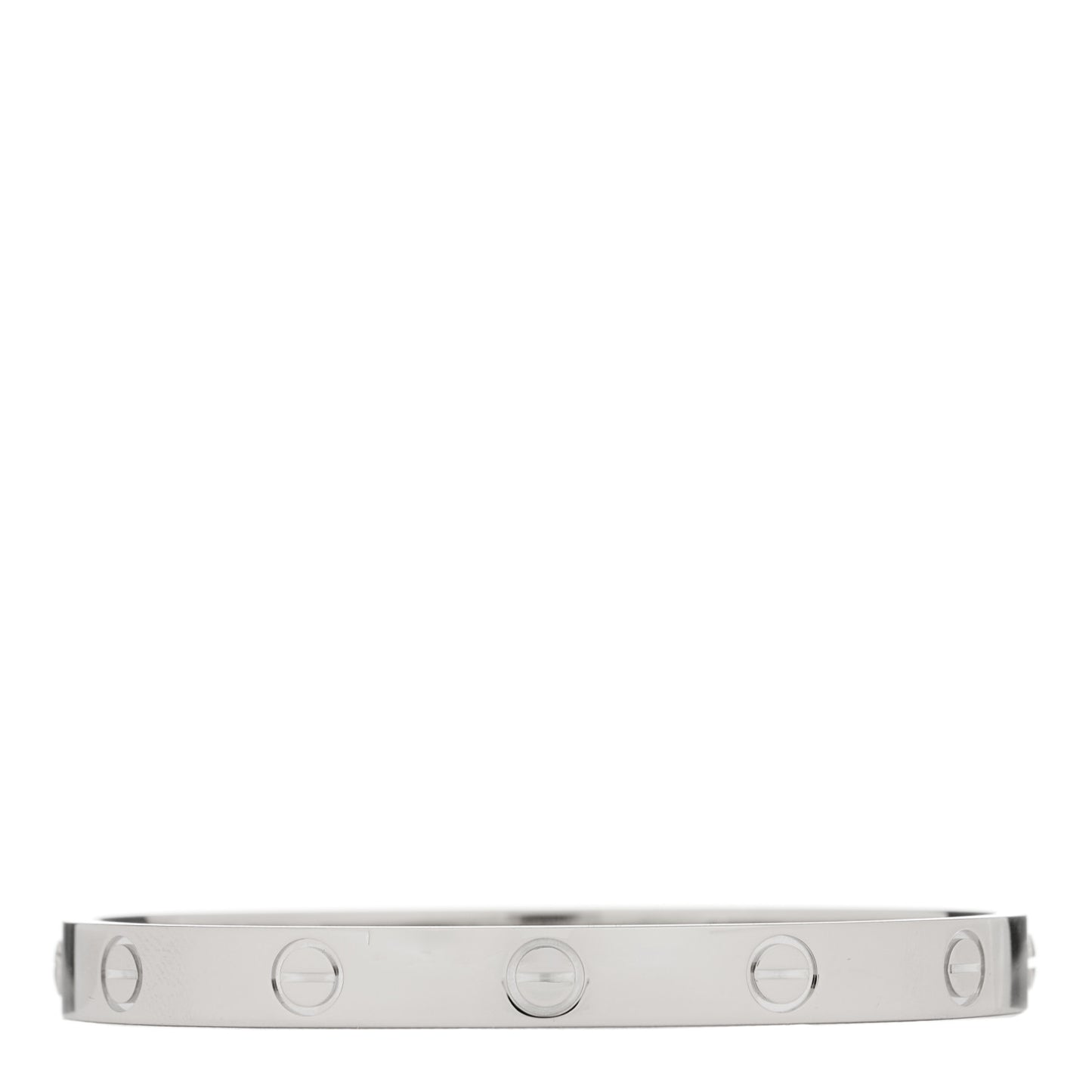 18K White Gold LOVE Bracelet 16