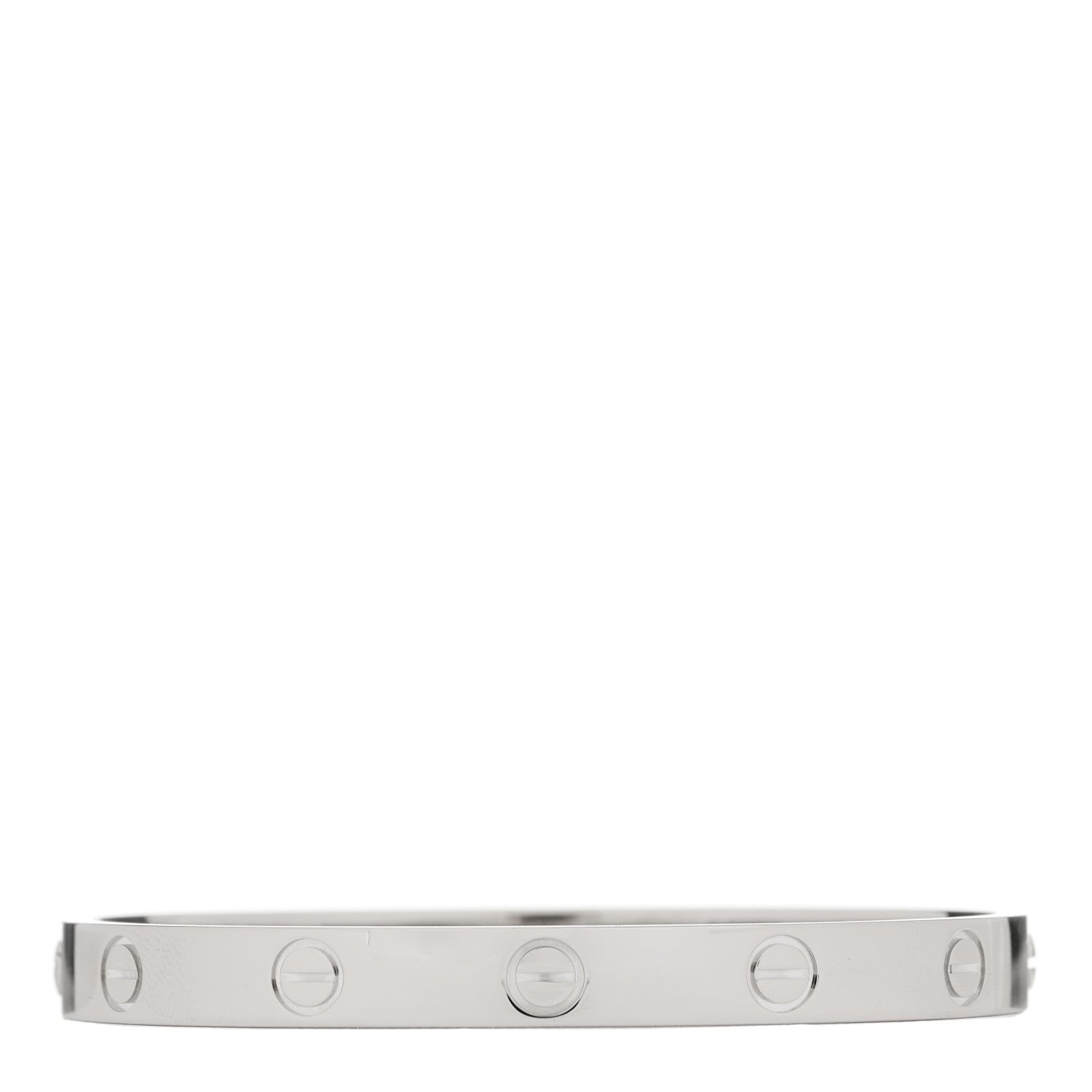 Cartier 18K White Gold LOVE Bracelet 16 1 of 8