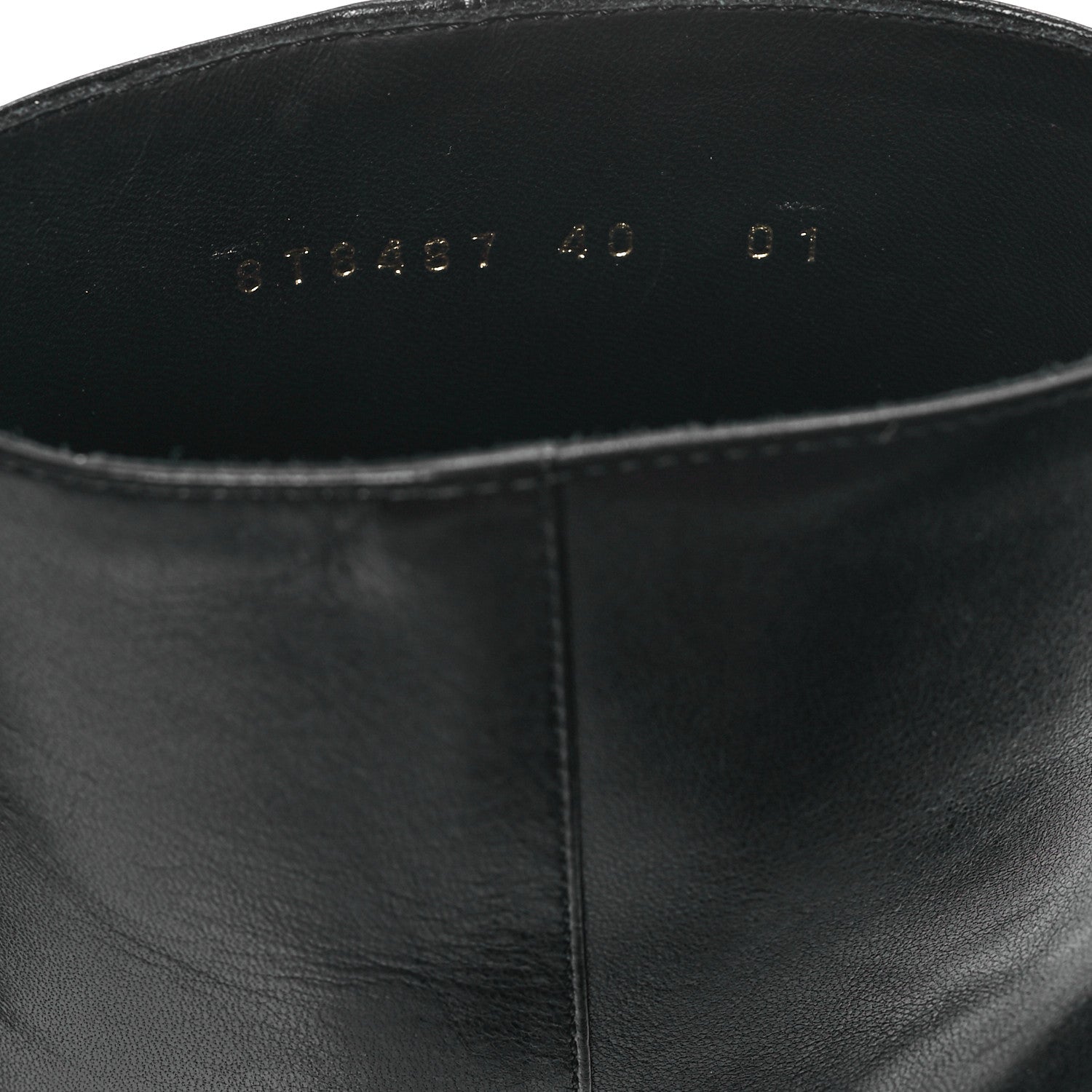 Fendi Vitello Nappa FF Cutout Baguette 45mm Ankle Boots 40 Black 7 of 8