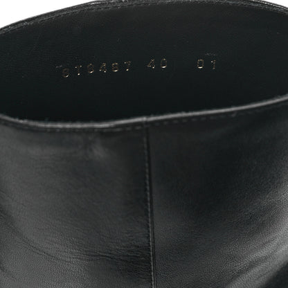 Fendi Vitello Nappa FF Cutout Baguette 45mm Ankle Boots 40 Black 7 of 8