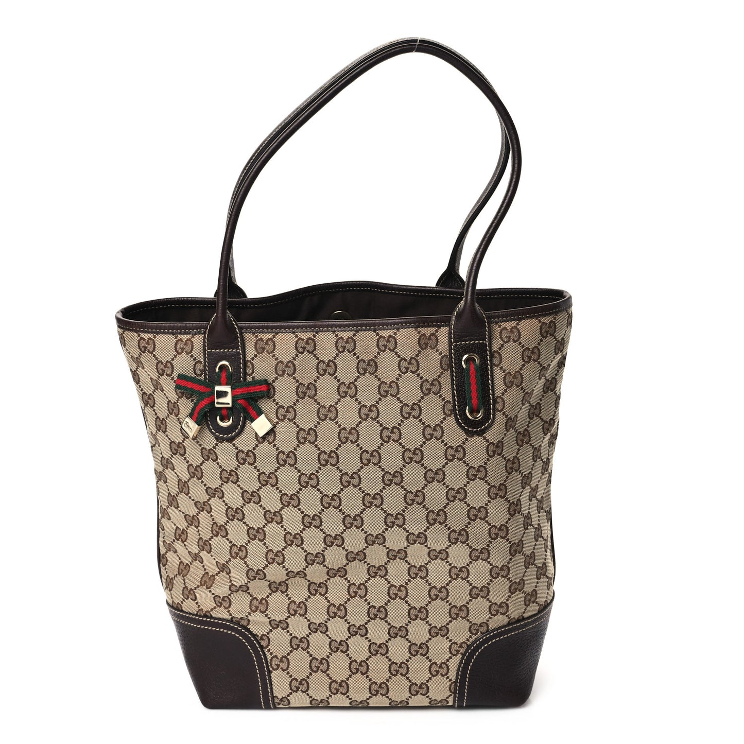 Monogram Medium Princy Tote Dark Brown