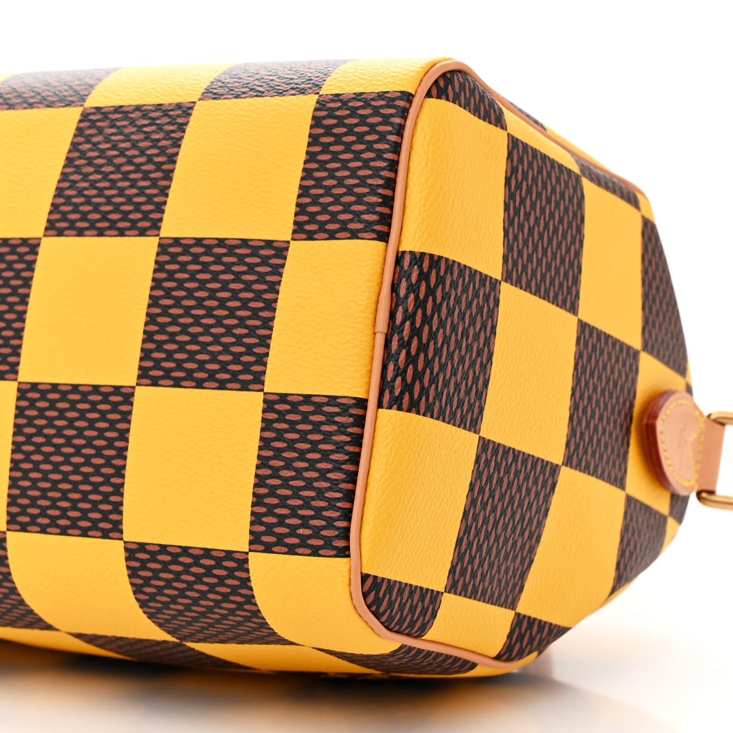 Damier Pop Speedy Bandouliere 25 Jaune Mat