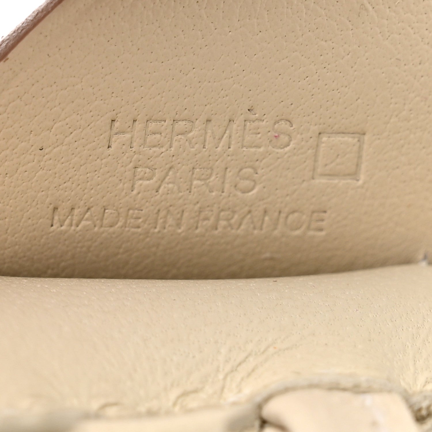 Hermes Milo Lambskin Matte Alligator Touch Grigri Rodeo Pegase Horse Bag Charm PM Craie Nata Beton 4 of 5