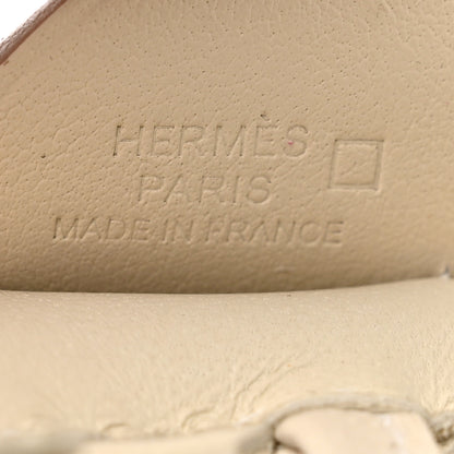 Hermes Milo Lambskin Matte Alligator Touch Grigri Rodeo Pegase Horse Bag Charm PM Craie Nata Beton 4 of 5