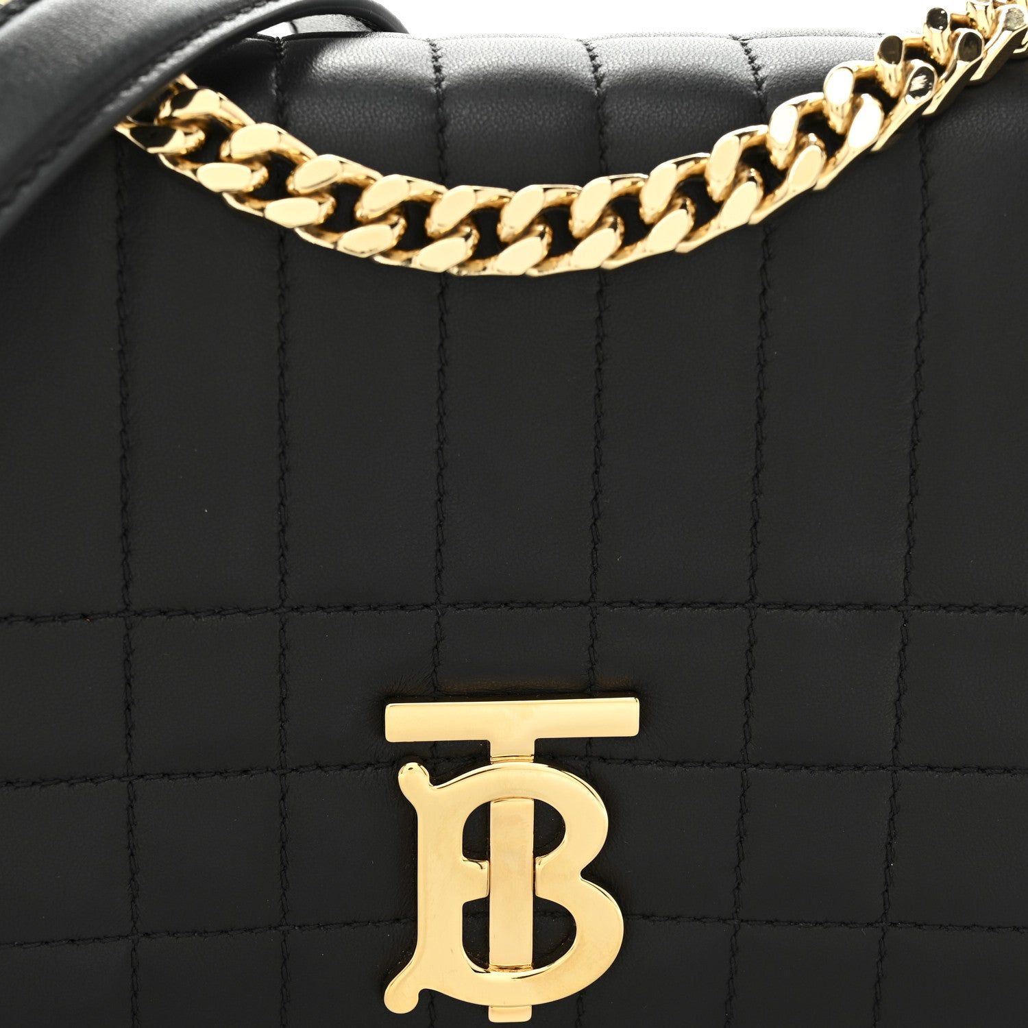 Burberry Lambskin Quilted Small Lola Bag Black 8 of 10