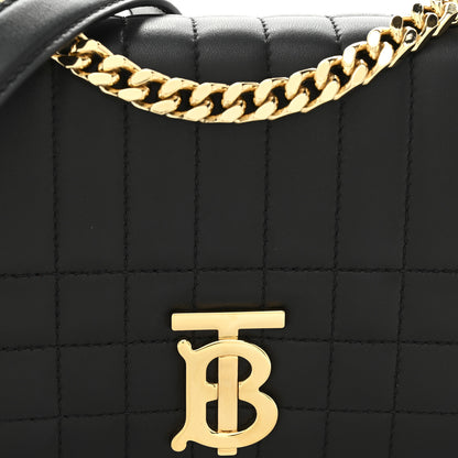 Burberry Lambskin Quilted Small Lola Bag Black 8 of 10