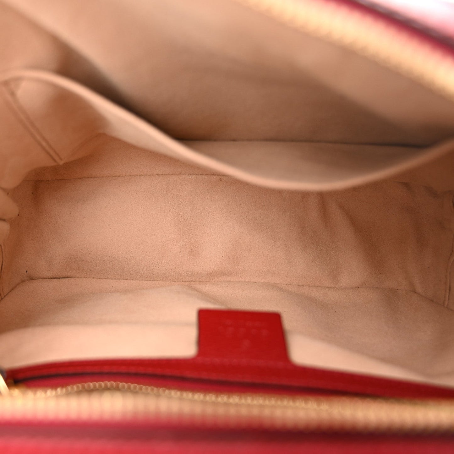 GG Supreme Monogram Flora Web Small Ophidia Top Handle Shoulder Bag Hibiscus Red