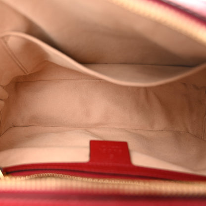 Gucci GG Supreme Monogram Flora Web Small Ophidia Top Handle Shoulder Bag Hibiscus Red 5 of 11