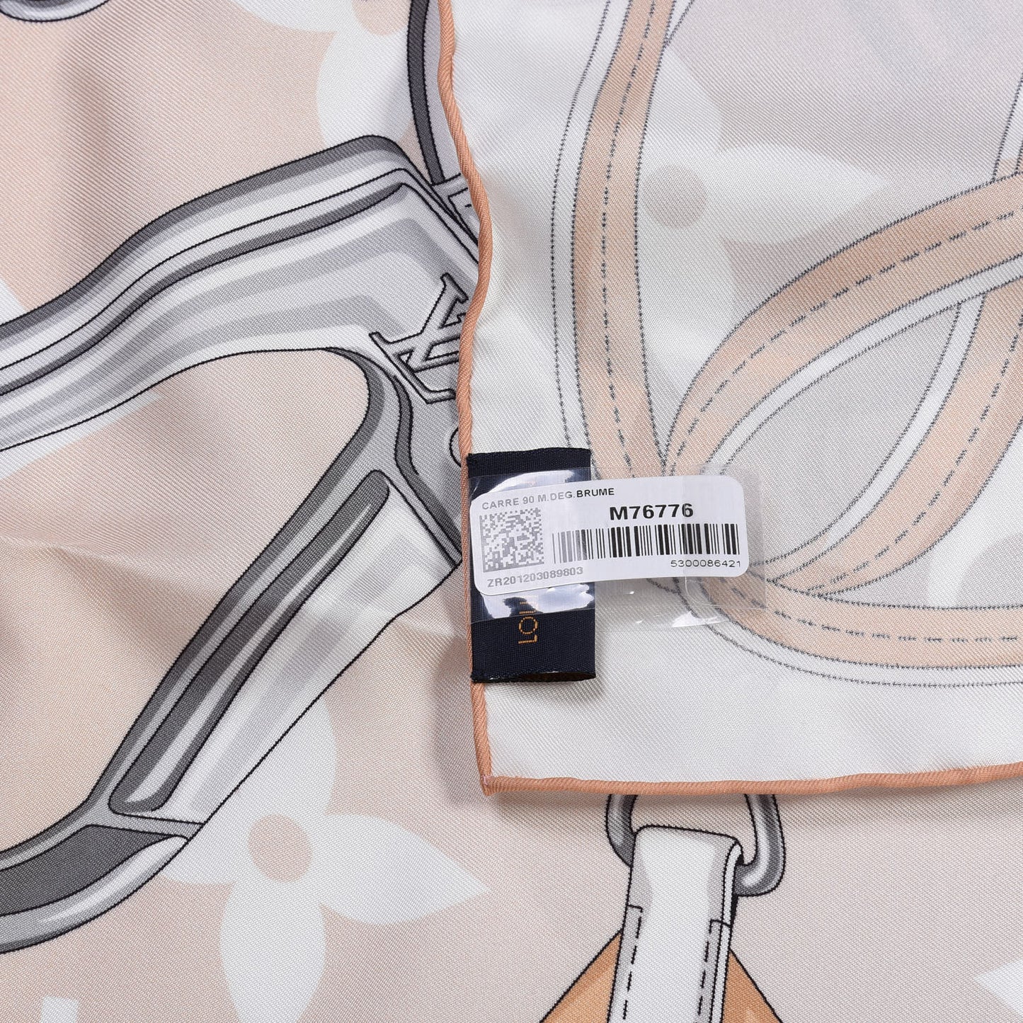 Silk Monogram Gradient By The Pool Square Scarf Brume