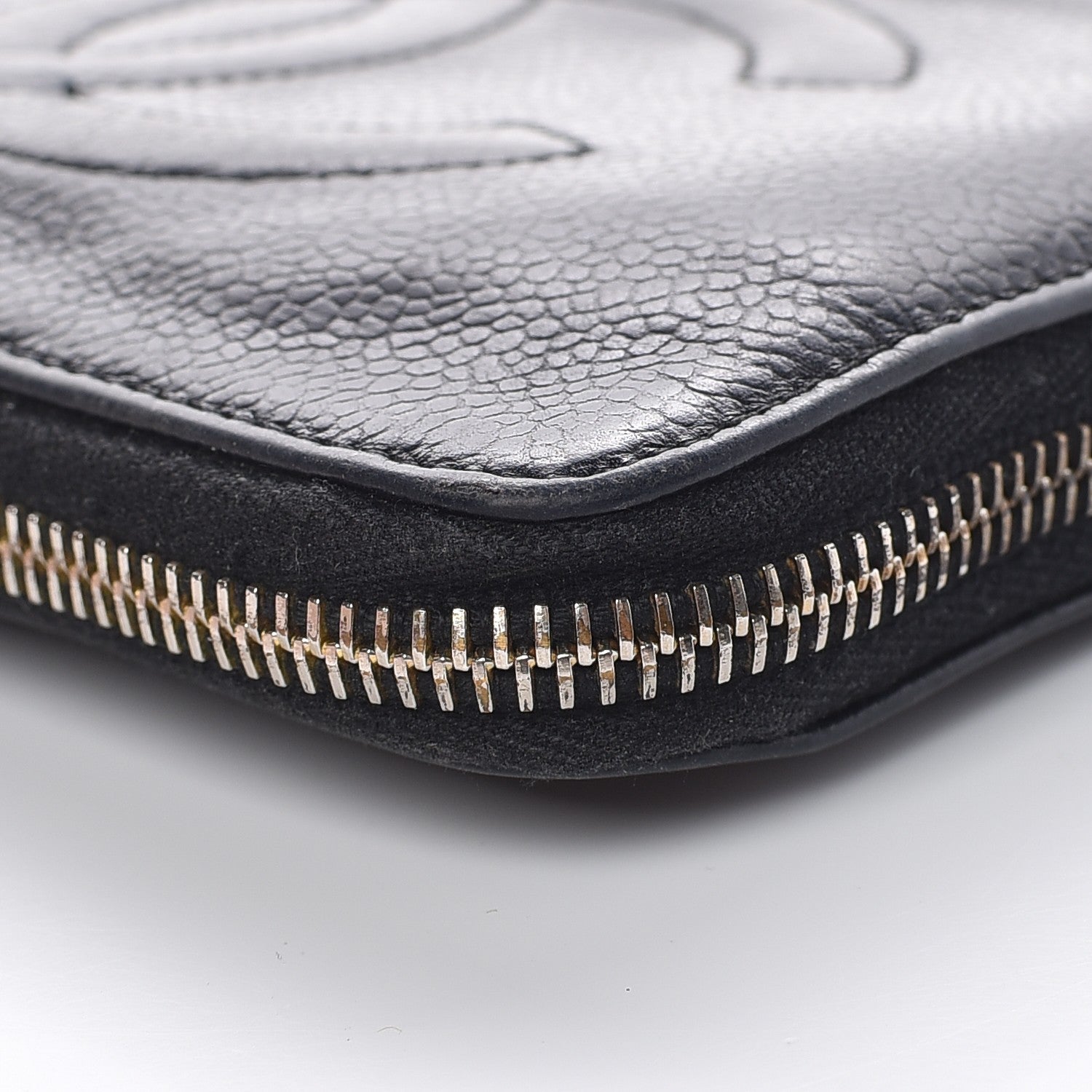 Chanel Caviar CC Timeless Large Zip Around Wallet Black 12 of 18