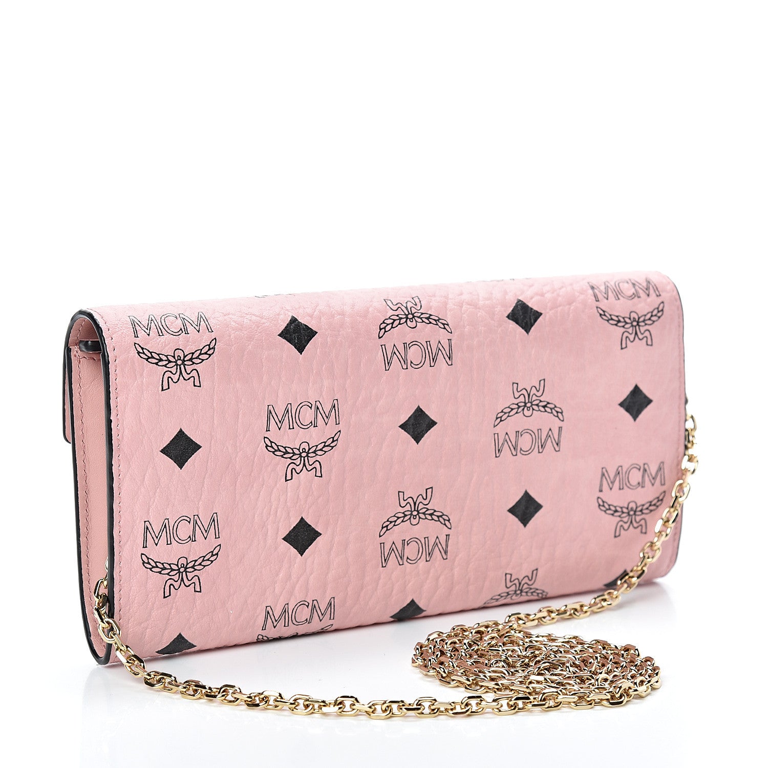 MCM Visetos Large Patricia Wallet On Chain Soft Pink 2 of 10