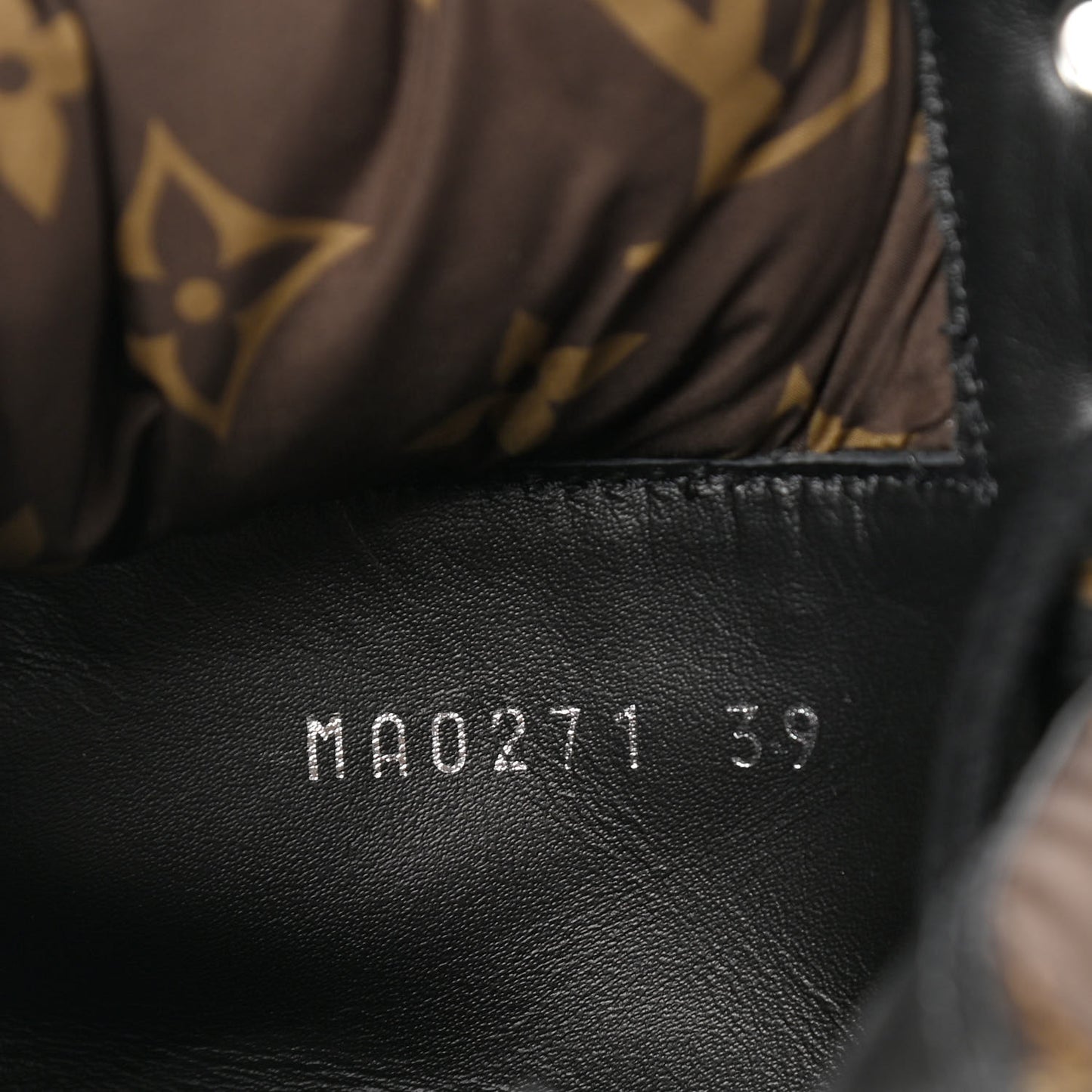Calfskin Monogram Nylon LV Beaubourg Ankle Boots 39 Black