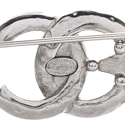 Chanel Ruthenium Crystal CC Moon Star Brooch Grey 4 of 5