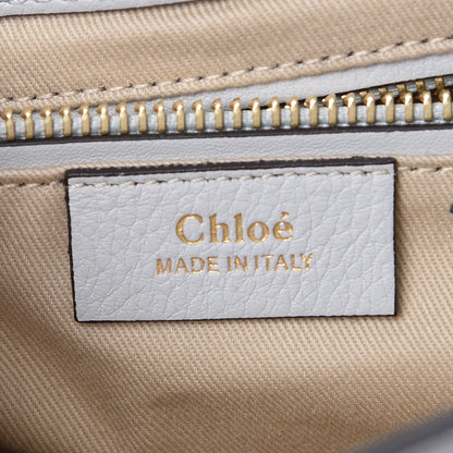 Chloe Suede Calfskin Small Faye Backpack Airy Grey 6 of 7