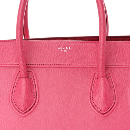Celine Grained Calfskin Medium Phantom Luggage Fuchsia 9 of 23