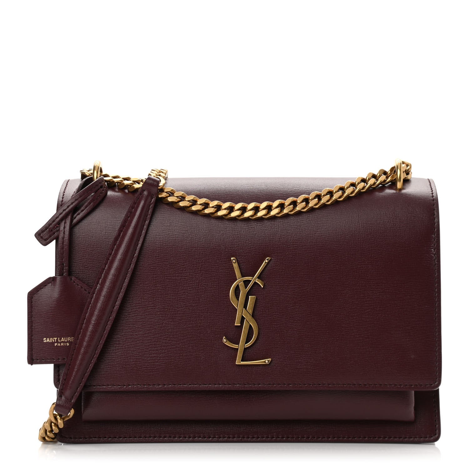 Saint Laurent Calfskin Medium Monogram Sunset Pallisandre 1 of 9