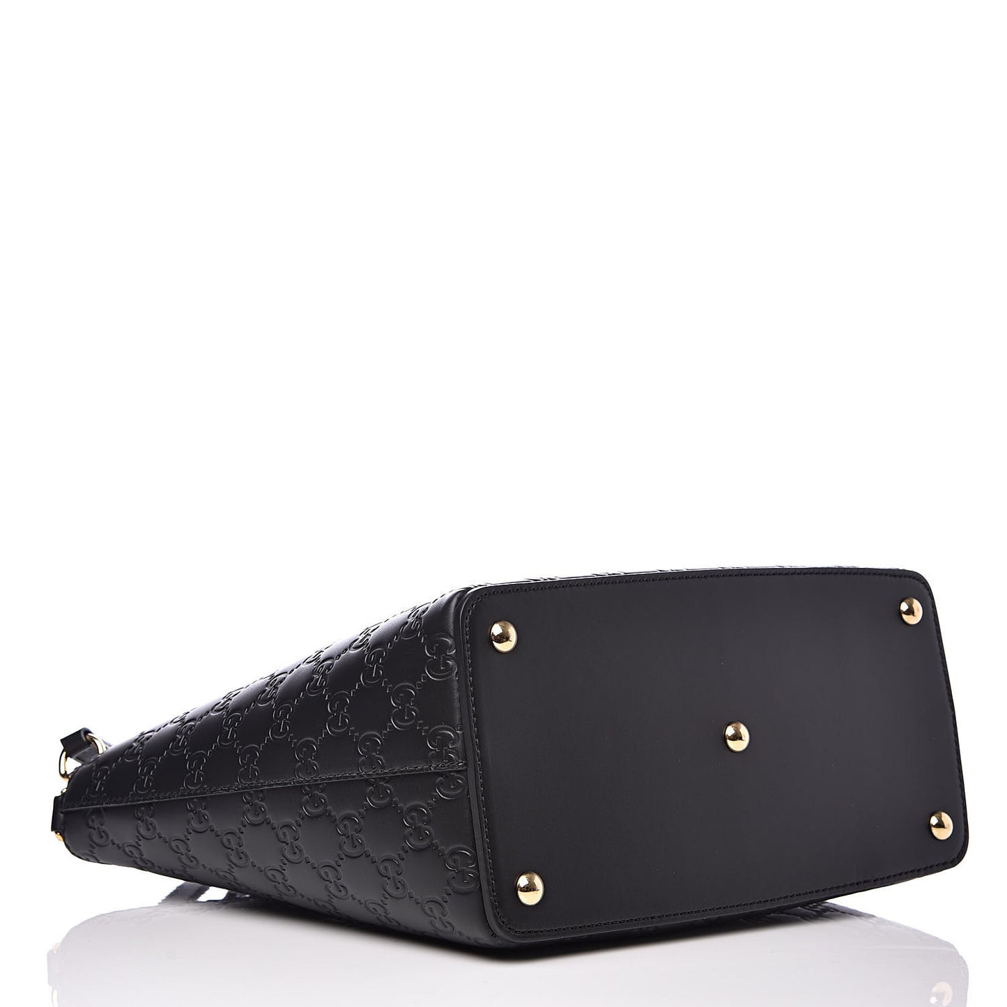 Guccissima Small Zippered Bucket Tote Black