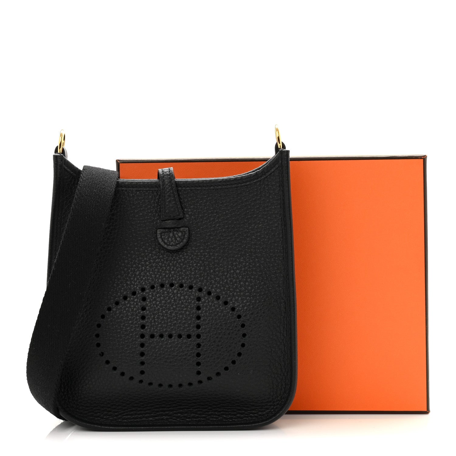 Hermes Taurillon Clemence Evelyne TPM Black 11 of 11