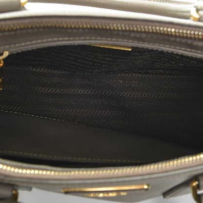 Prada Saffiano Mini Galleria Double Zip Tote Argilla 5 of 7