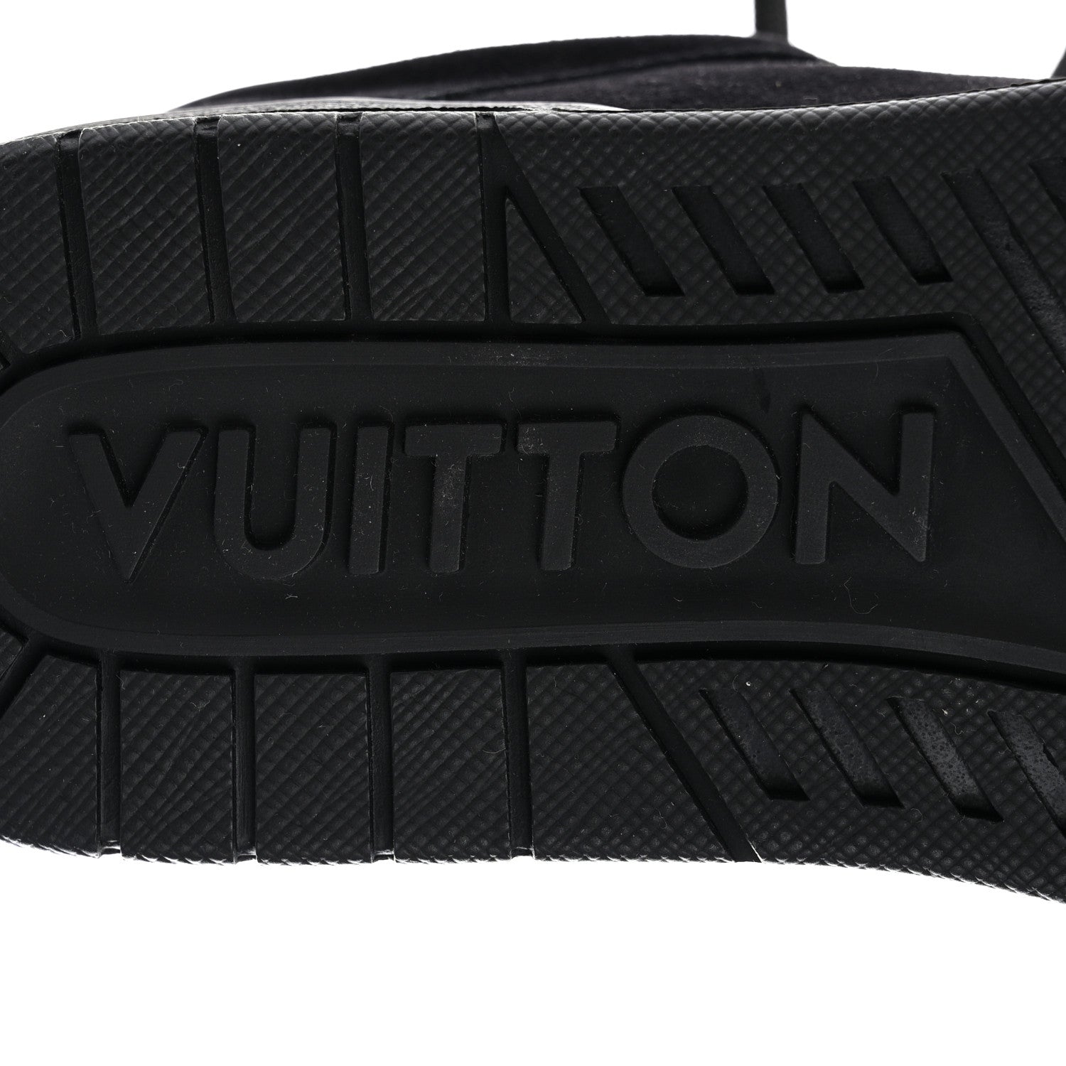 Louis Vuitton Suede Mens LV Trainer Sneakers 9 Black 7 of 10