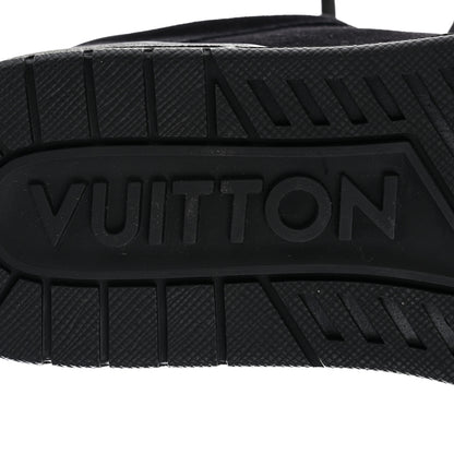 Louis Vuitton Suede Mens LV Trainer Sneakers 9 Black 7 of 10
