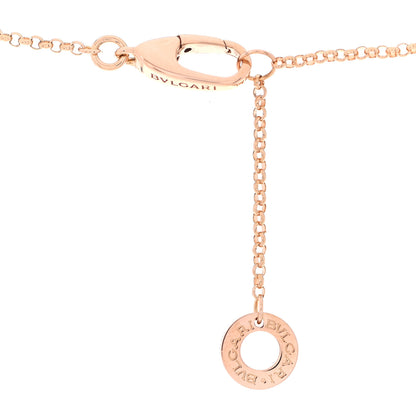 Bulgari 18K Rose Gold Diamond BVLGARI BVLGARI Cuore Pendant Necklace 4 of 7