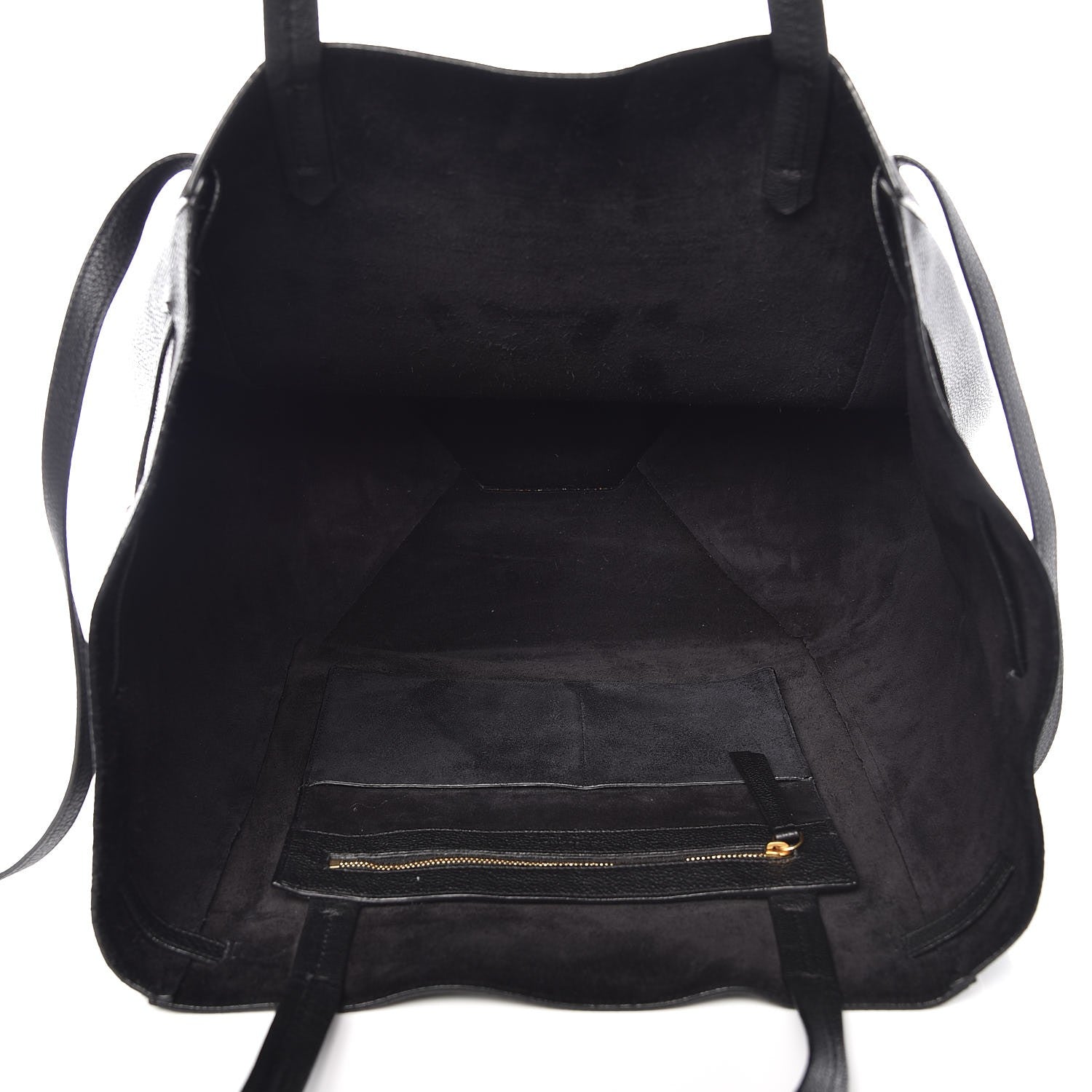 Celine Soft Grained Calfskin Medium Belt Cabas Phantom Black 5 of 10