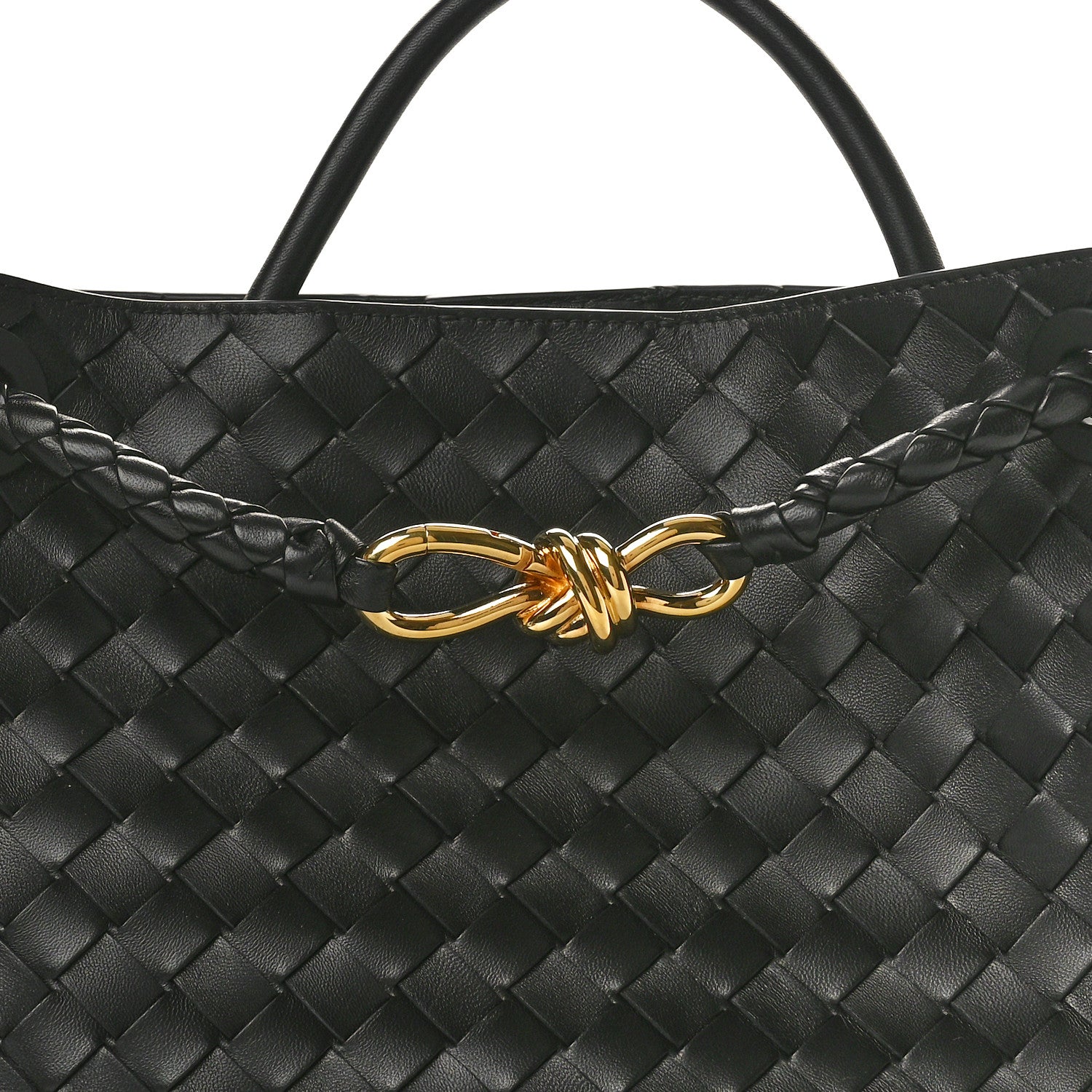 Bottega Veneta Nappa Intrecciato Medium Andiamo Shoulder Bag Black 9 of 11