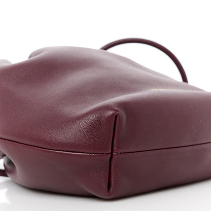 Loewe Mellow Nappa Lambskin Mini Flamenco Knot Clutch With Chain Dark Burgundy 9 of 10