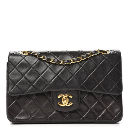 Chanel Lambskin Quilted Small Double Flap Black 1 of 8