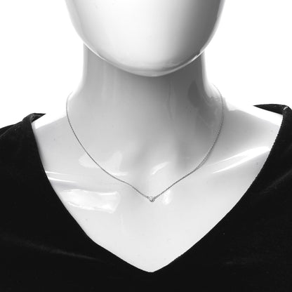 Tiffany Platinum Diamond .17ct Elsa Peretti Diamonds by the Yard Pendant Necklace 2 of 7