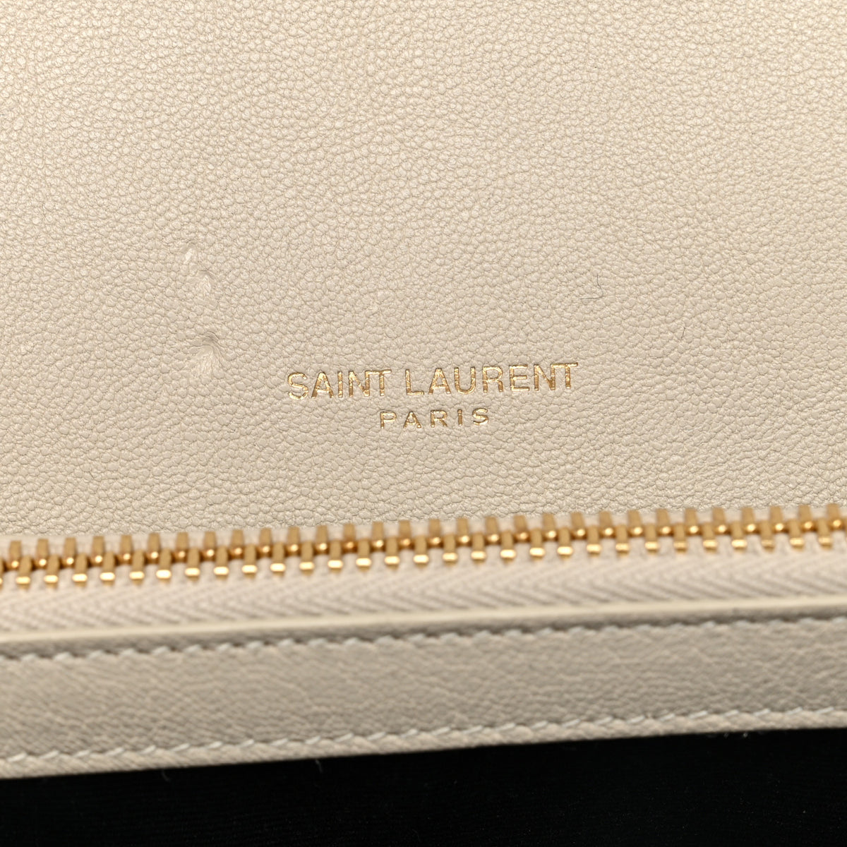 Saint Laurent Sheepskin Matelasse Chevron Monogram Medium College Bag Crema Soft 12 of 12